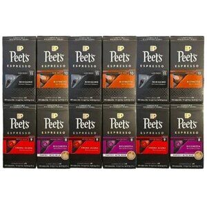 Peet's Coffee Dark Roast Espresso Capsules Compatible Variety Pack 120 COUNT